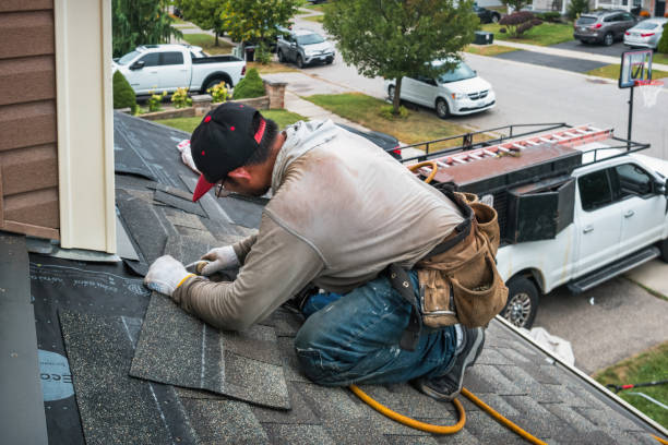 Professional Storm Damage Roof Repair technician working in Shreve, OH